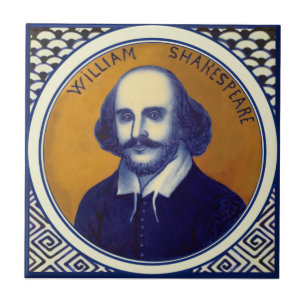 Retrato Shakespeare Antique Cobalt Copeland Repro
