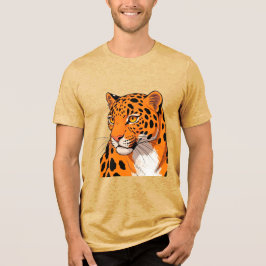 Retrato Vibrante de Leopardo com Manchas Ousadas