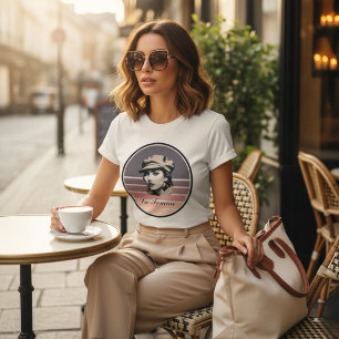 Retrato Vintage de Mulher La Femme Pôr do Sol