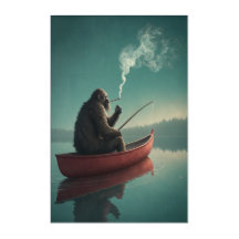 Retretação da pesca serena de Bigfoot: lago místic
