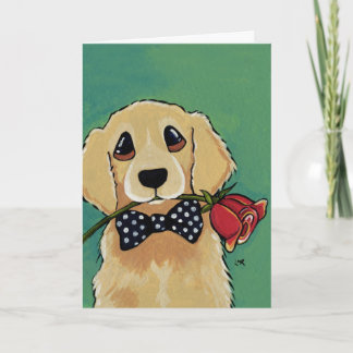 Retriever de Ouro | Cartões de agradecimentos de c