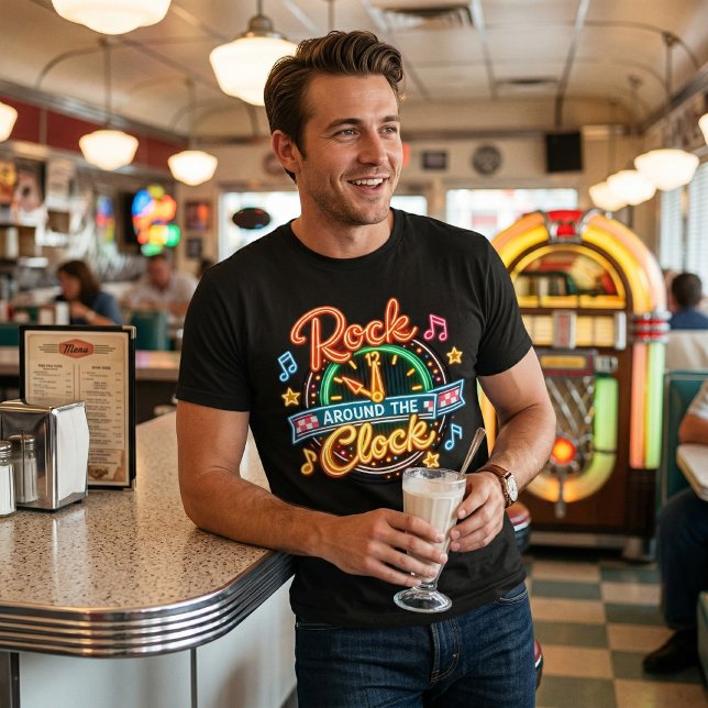 Retro 1950s Rock Around The Clock Music (Criador carregado)