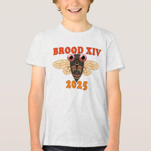 Retro 2025 Brood XIV Camisa de Cicada para Criança