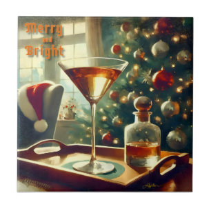 Retro 50 Manhattan Martini Para Papais noeis