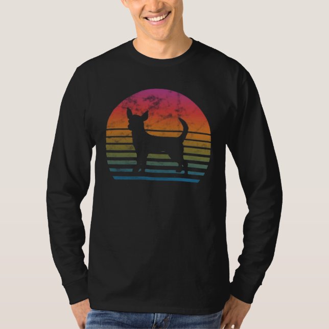 Retro 80 S Chihuahua Sweat Crop Top (Frente)