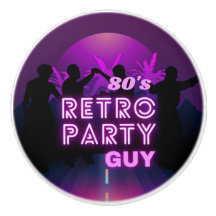 Retro 80s Disco Dance Party Neon Purple Funky