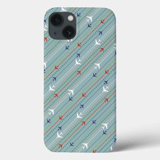 Retro Airplane Pattern iPhone 6 Case (Verso)