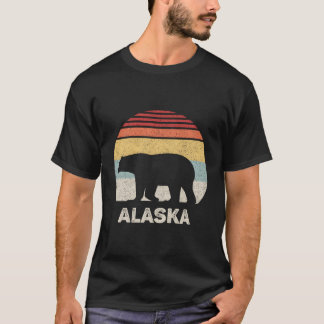 Retro Alaska Bear Camisa Funny Vintage Alaska Souv