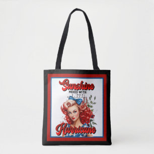 Retro Americano Pinup_ Sunshine Mixed Tote Bag
