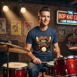 Retro anos 50 - Kit de bateria Rock n Roll do Beat