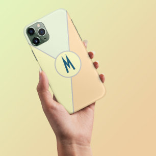 retro anos 70 bloco de Cor Triângulo Monograma Pas