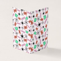 Retro Atomic MCM Cor-de-rosa Cor-de-laranja Verde