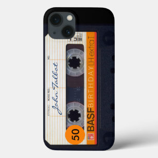 Retro Audio tape Name 50th Birthday Iphone Case 1