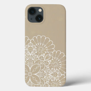 Retro background with lace ornament