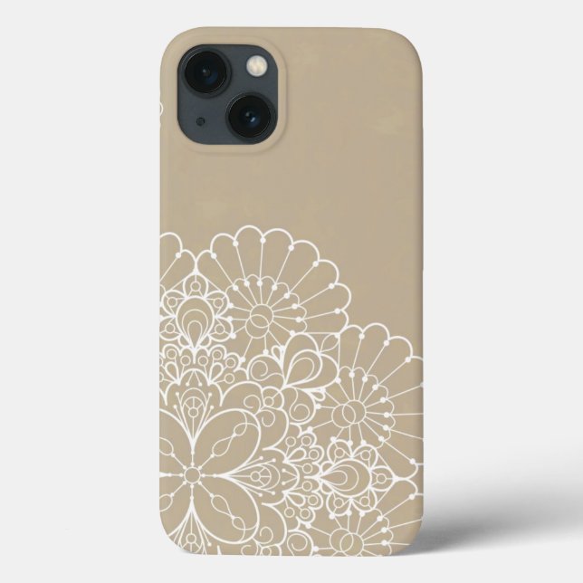 Retro background with lace ornament (Verso)