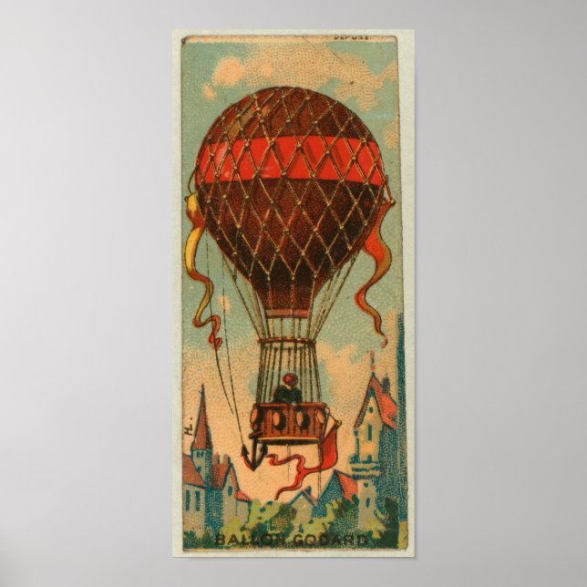 Retro Ballon Godard Poster (Frente)