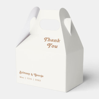 Retro Beach | Caixa de Favor de Casamento de Marfi