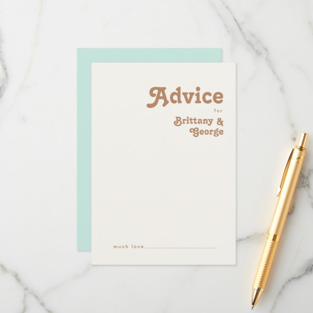 Retro Beach | Cartão de Aviso de Casamento de Aqua (Frente/Verso In Situ)