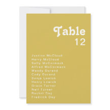 Retro Beach | Gráfico de números de tabela Dourada