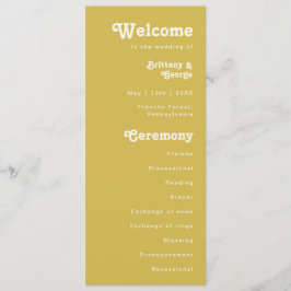 Retro Beach | Programa de Casamento Dourado