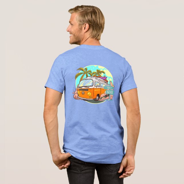 Retro Beach Van T-Shirt (Voltar Cheio)