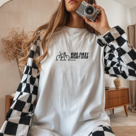 Retro bike Girl Irony black