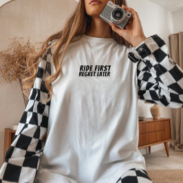 Retro bike Girl Irony black