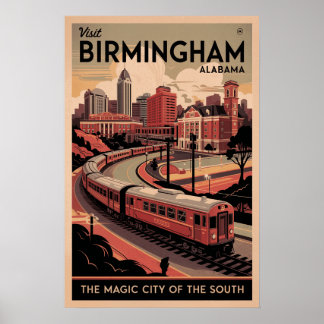 Retro Birmingham, Poster de viagens do Alabama