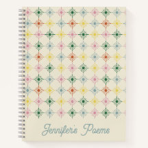 Retro Bloom Geométrico Impressão Floral Personaliz