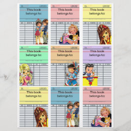 Retrô Bonito Este Livro Pertence A Marcas