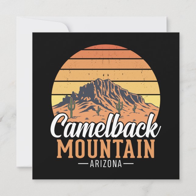 Retro Camelback Mountain Arizona Desert Travel (Frente)