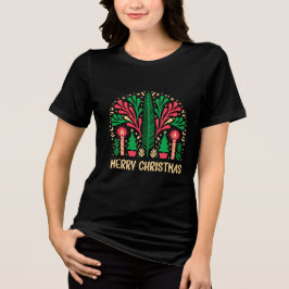 Retro Candle and Tree Holiday Art
