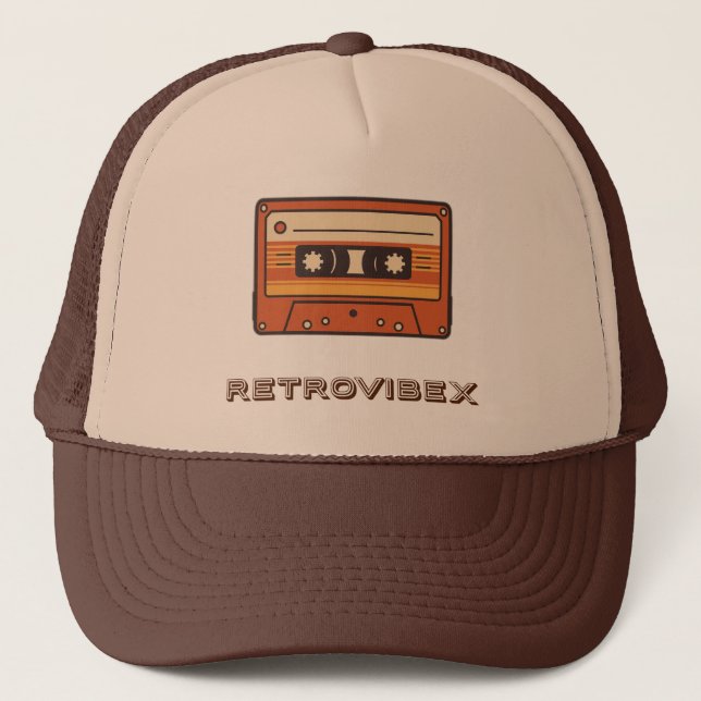 Retro Cassette Hat - Boné de Música Vintage RETROV (Frente)