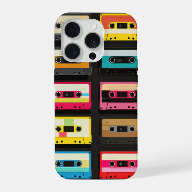 Retro Cassette Tape Pattern – Vintage Music  (Verso)