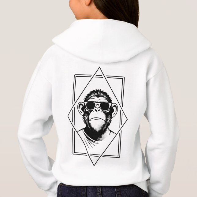 Retro-Chic Chimp Diamond – Geometria Encontra Atit (Verso)