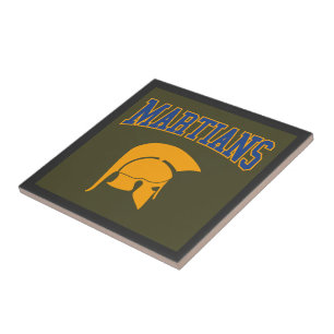 Retro College Blue Orange Martians Esporte