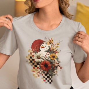 Retro Conselho Checkup Snowman no Natal