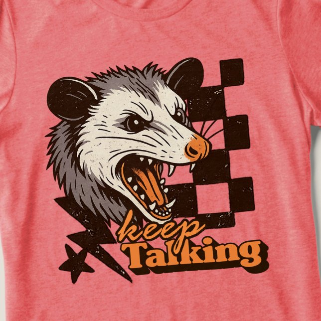 Retro Continue Falando Feral Possum: Animal Selvag (This keep talking feral possum design brings bold edgy humor to your day!
)