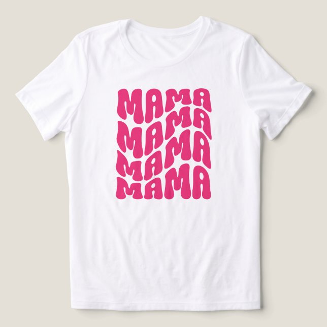 Retro Cor-de-rosa, Dia de as mães de mamãe (Design frontal)
