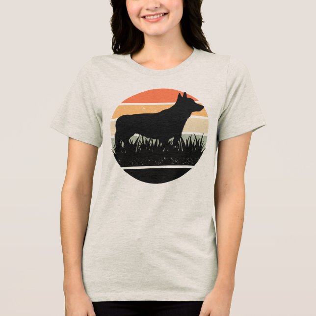 Retro Corgi Sunset (Frente)