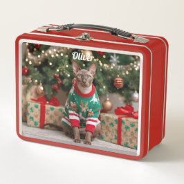 Retro Cornish Rex Cat Personalizado