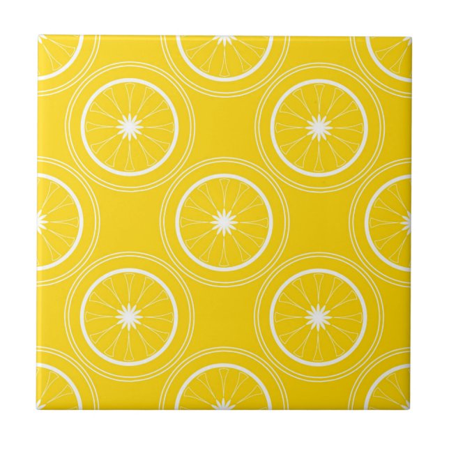 Retro de limão amarelo-abstrato (Frente)