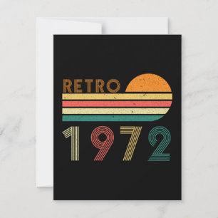 Retrô Feito Em 1972, Aniversário De 50 Anos
