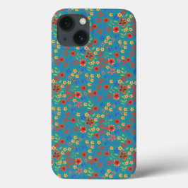 Retro Floral Impressão no gabinete de gabinete tea