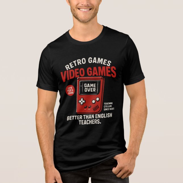 Retro games videos games ensinando inglês desde (Frente)