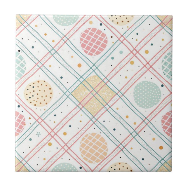 Retro Geometric Circle | Mid-Century Abstract (2) (Frente)