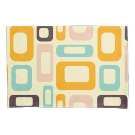 Retro geometric pattern in light beige background