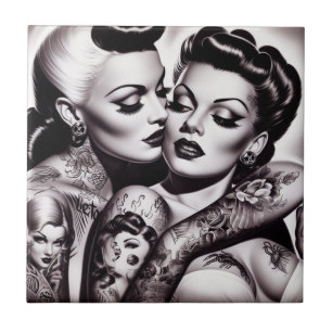 Retro Glam Tattoo Girls