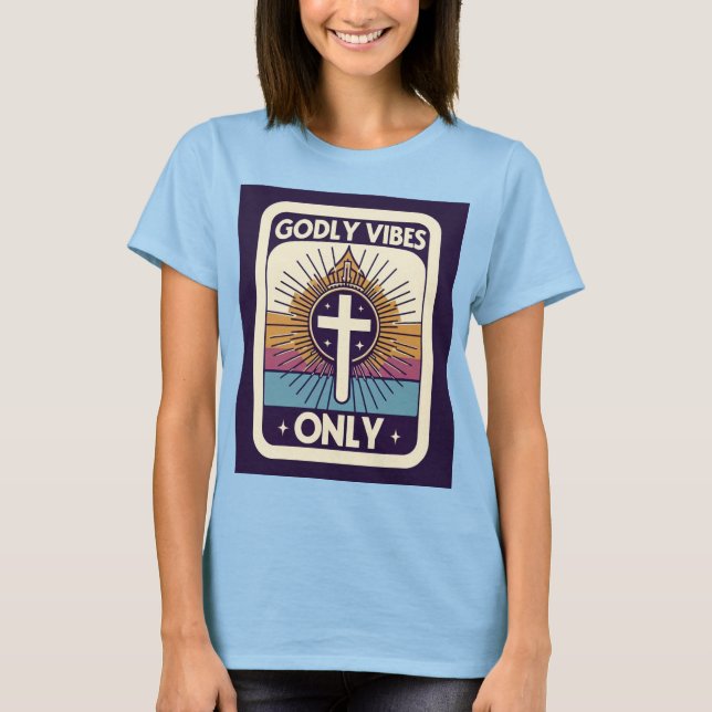 Retro Godly Viba Apenas Camisa (Frente)