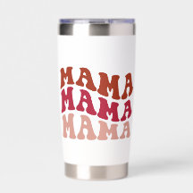 Retro Groovy MAMA White Tumbler
